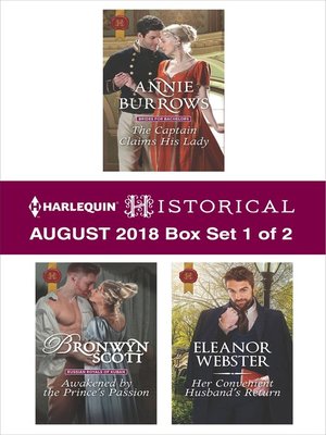 cover image of Harlequin Historical August 2018--Box Set 1 of 2